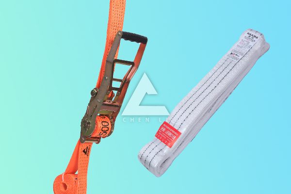 拴緊器、白色吊裝帶